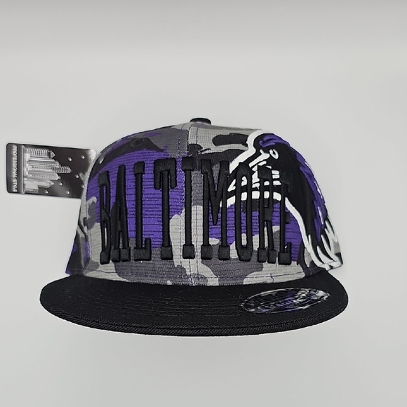 Baltimore Camo Snapback Hat - Picture 1 of 4